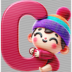 Cartoon letters-CL 576